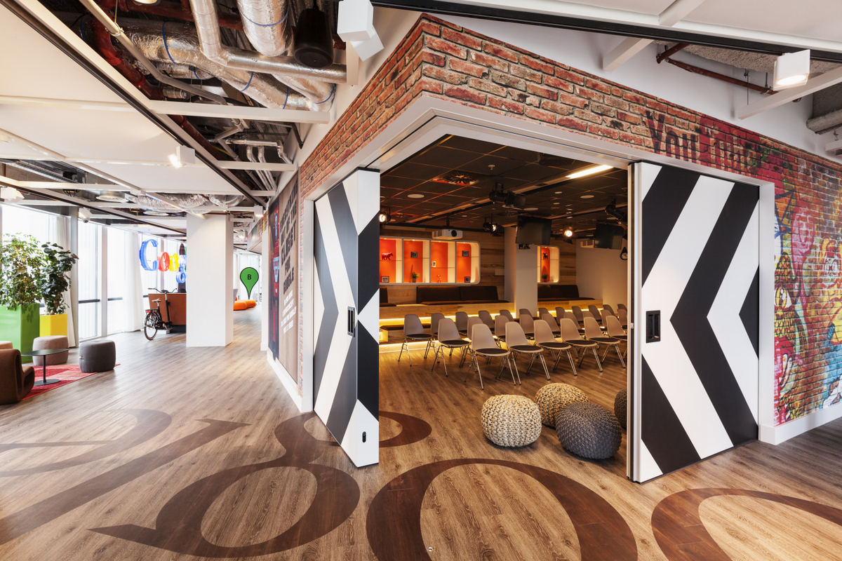 Projekt wnętrza biura Google w Amsterdamie