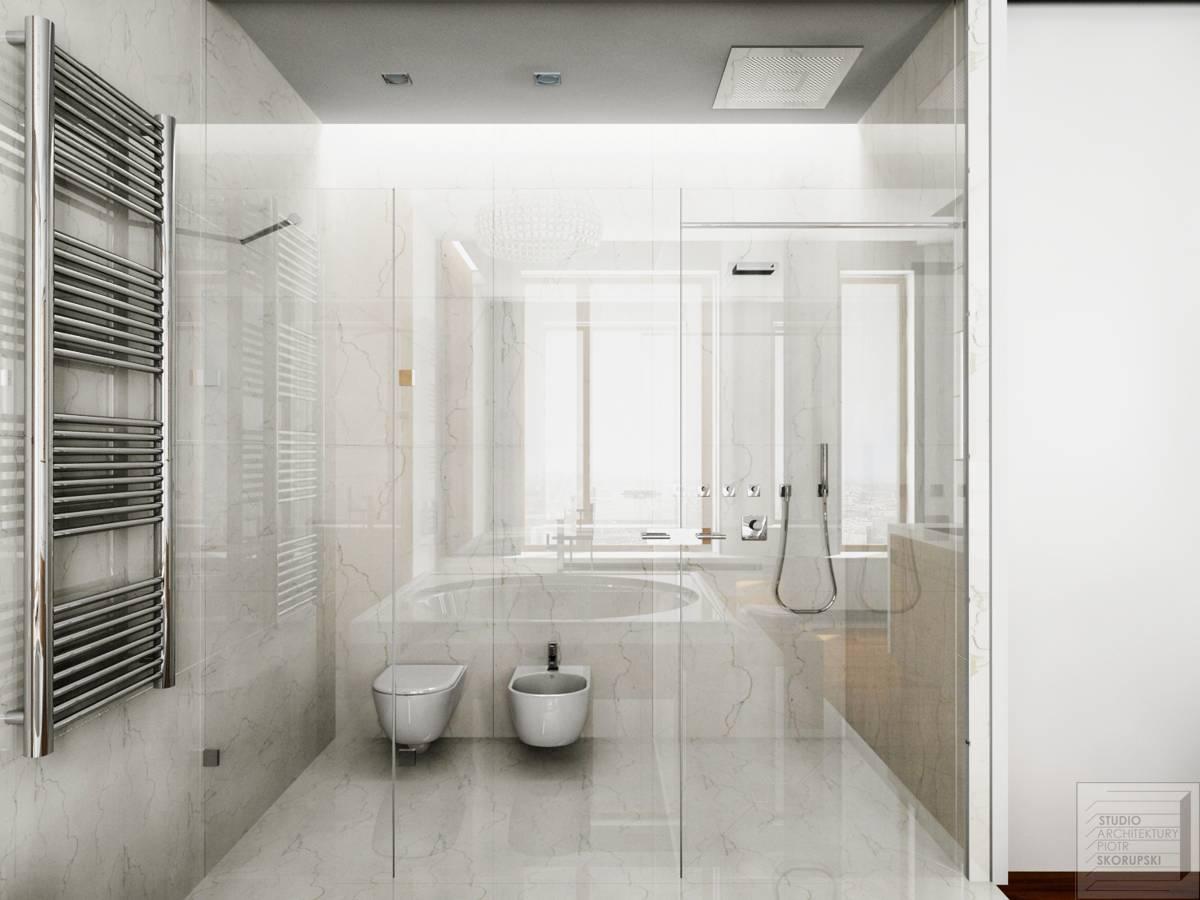 nowoczesna łazienka prysznic